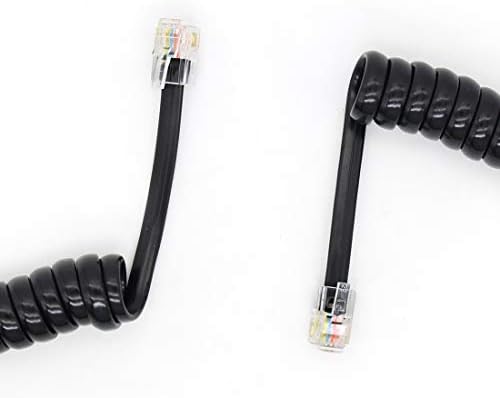 Кабел за телефонски телефонски кабел, кабел за фиксни кабел за слушалки 6,6ft Необичен телефонски додаток