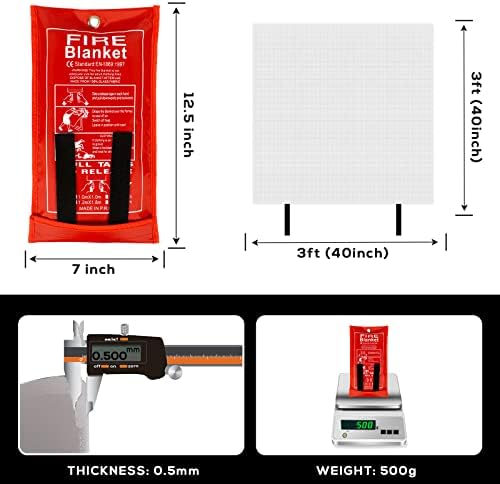 Frabld Fire Fire For за дома и кујна, Fiberglass Fire Fire Итни случаи за луѓе, заштита од ретардант на пламен и изолација на топлина