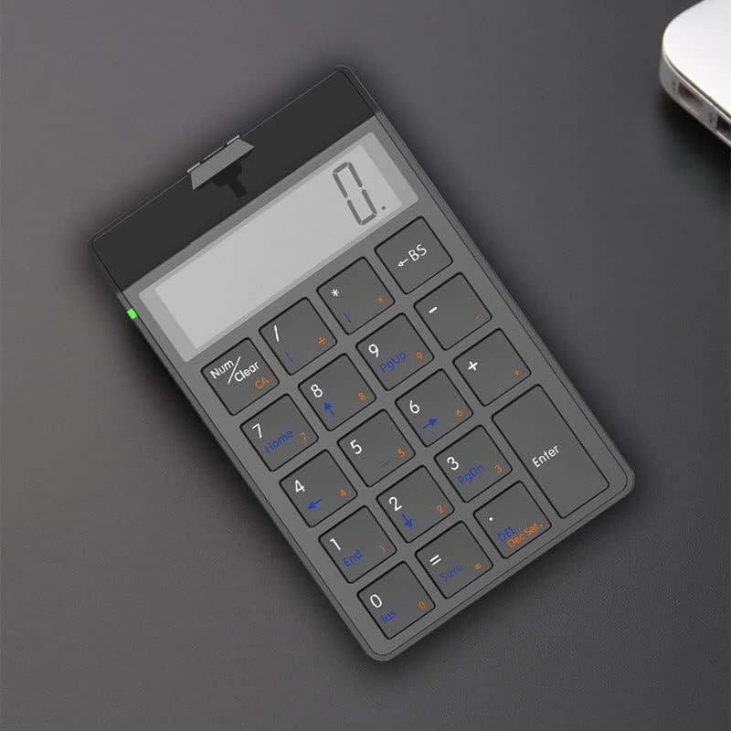 LDCHNH Калкулатор на тастатурата USB за полнење финансиско сметководство 12-цифрен приказ Калкулатор за тастатура со двојна употреба (боја: OneColor,