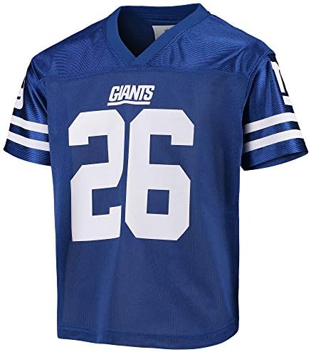Saquon Barkley New York Giants 26 Blue Youth Player Home Jersey
