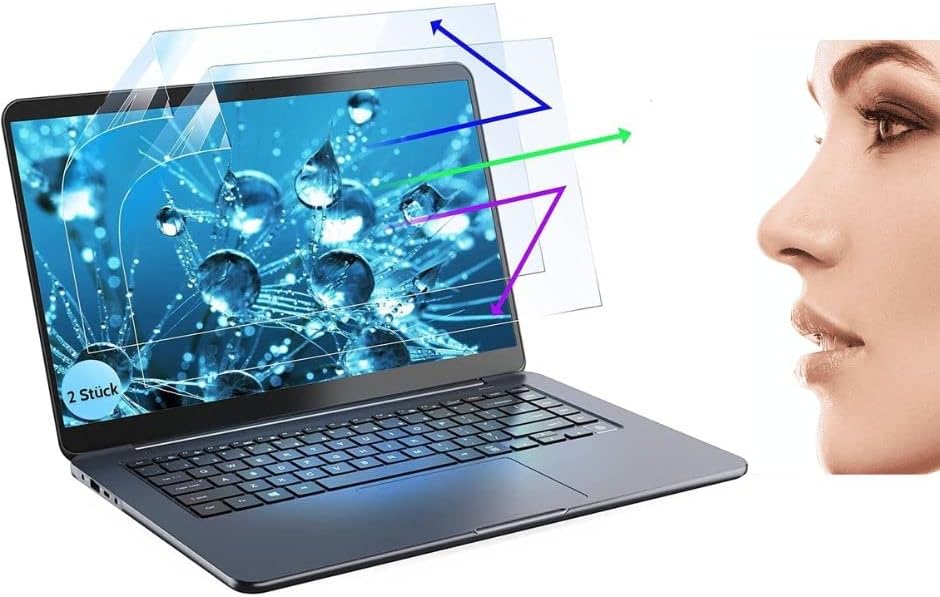 Chambu 2 пакет сино светло блокирање на ултра тенок лаптоп екран заштитник анти -УВ/сјај за заштита на окото за заштита на очите за Lenovo