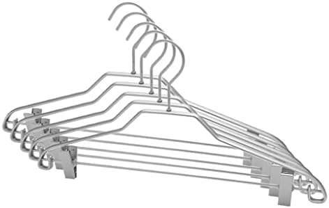 Wxynhhd 5pcs панталони закачалки облека, закачалка за закачалка, мат алуминиумска легура без траги фустан, панталони за пешкири