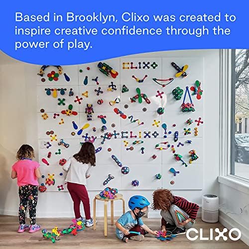 Clixo Grab & Go магнетна играчка за деца - Флексибилна, трајна, играчка за градење магнет -засилување на имагинацијата. Образовно мулти-сензорно