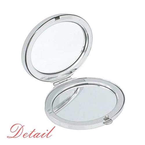 Dewdrop Природна слика со огледало преносно преклопено преклопно шминка со двојни странични очила