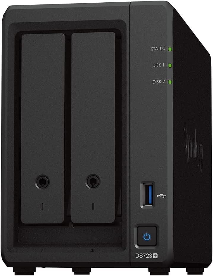 Custotechsales DS723+ Diskstation Пакет СО 32GB RAM МЕМОРИЈА, E10G22-T1-Mini 10gbe Картичка И 24TB НА NAS Дискови Целосно Собрани