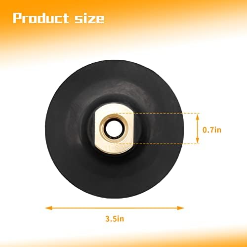 4 инчен Флексибилна Гумена Подлога За Полирање Подлога за Полирање со 5/8 -11 Конец За Аголна Мелница