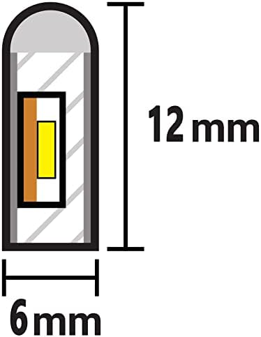 InextStation Neon LED лента светлина 16,4ft/5m Неонска светлина лента 12V силиконски LED неонски јаже светло водоотпорни флексибилни LED