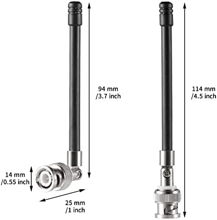 1/4 Бран Замена Антена За Shure SLX, BLX, U4S, U4D, UR И Повеќе. 470 до 752мхз(Пакување од 2), Ајфагур