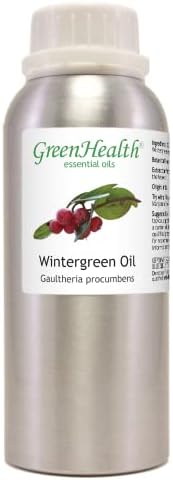 Wintergreen - 8 fl Oz Aluminum шише w/ капаче за приклучок - чисто есенцијално масло - GreenHealth