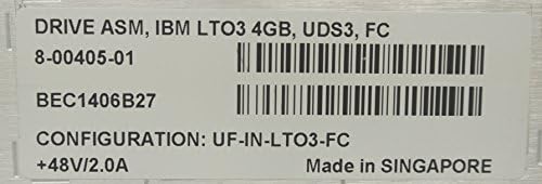 IBM LTO 3 Лента Диск 4GB Влакна Канал Assm 8-00405-01 Конфигурација UF-ВО-LTO3-FC