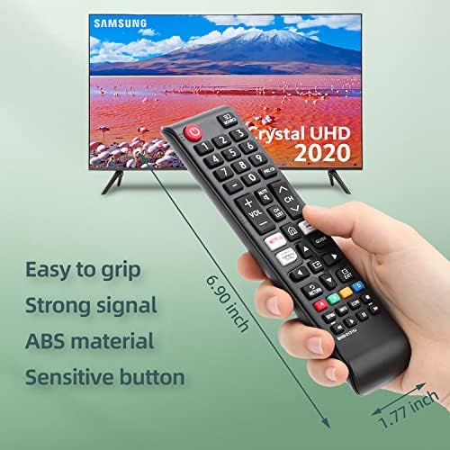 Замена на далечинскиот управувач Gvirtue BN59-01315J за замена за Samsung-Smart-TV-Remote Samsung LED LCD QLED 4K 8K UHD 3D HDTV HDR Curved