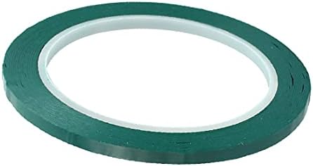 X-Ree 2pcs 5 mm ширина 66m должина на еднострана леплива лента за обележување mylar tape зелена (Nastro di marcatura adesivo monocromatico di