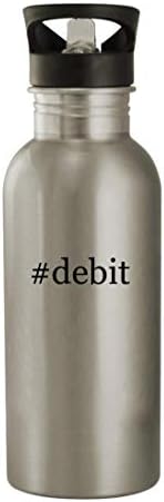 Подароци на Ник Нок #Debit - 20oz шише со вода од не'рѓосувачки челик, сребро