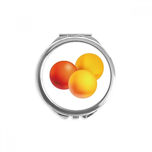 Портокал Пилула Здравствени Производи Шема Рака Компактен Огледало Круг Преносни Џеб Стакло