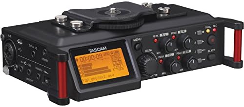 Tascam Dr-70D 4-Канален Уред За Аудио Снимање ЗА DSLR И Видео Камери Со Tascam TM-2X Стерео XY Кондензатор DSLR Микрофон