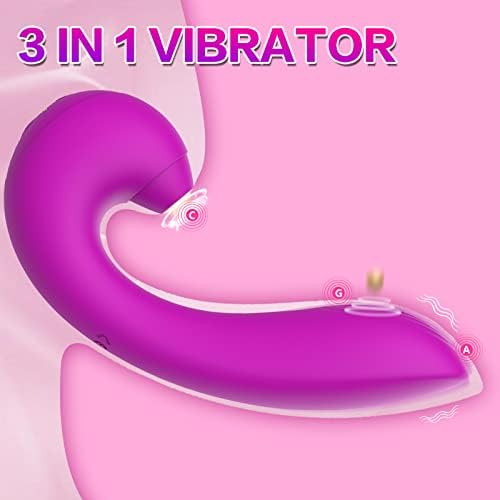 Gruseriour 3 во 1 клиторикално лижење g место со мавтајќи вибратор - возрасни сексуални играчки за жени длабока вагина стимулација,