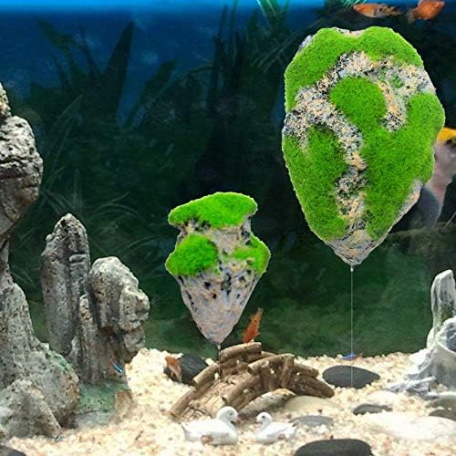 Стимулација на срцеви звучници смола што лебди мов камен риба резервоар украс пејзаж аквариум декор s