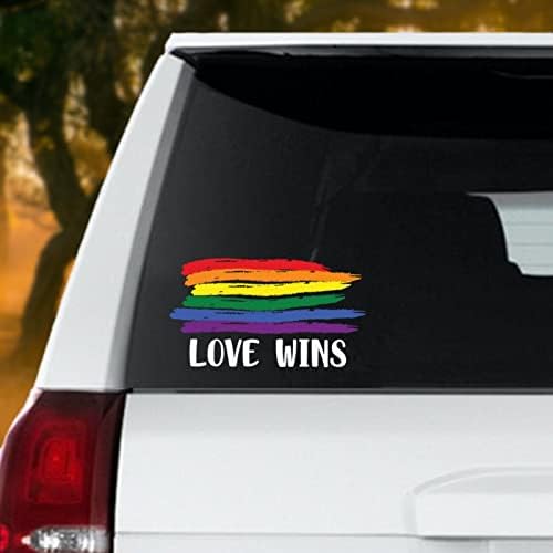 Loveубов Мир знак Виножито ЛГБТ автомобил Декларации геј гордост декларација ЛГБТ виножито еднаквост Лезбејски винил автомобили налепници декларации