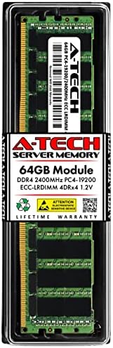A-Tech 64gb Меморија RAM МЕМОРИЈА За Sys СУПЕРМИКРО-1029U-TR4-DDR4 2400MHz PC4 - 19200 ECC Оптоварување Намалена LRDIMM 4DRx4 1.2