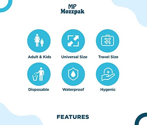 MP Mozzpak тоалетно седиште за еднократна употреба - индивидуално завиткано 30 пакувања XL - водоотпорни капаци на тоалети за еднократна употреба за деца за обука за деца
