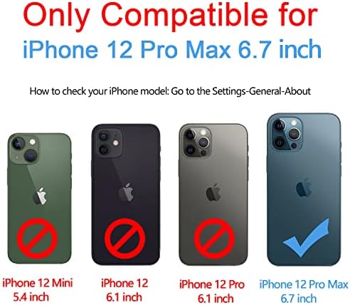Коваури Дизајниран За Iphone 12 Pro Max Случај,Кожен Паричник Класичен Дизајн Со Слот За Картички и Магнетно Затворање Преклопен Случај за iPhone 12 Pro Max 6,7 Инчи 2020 Година