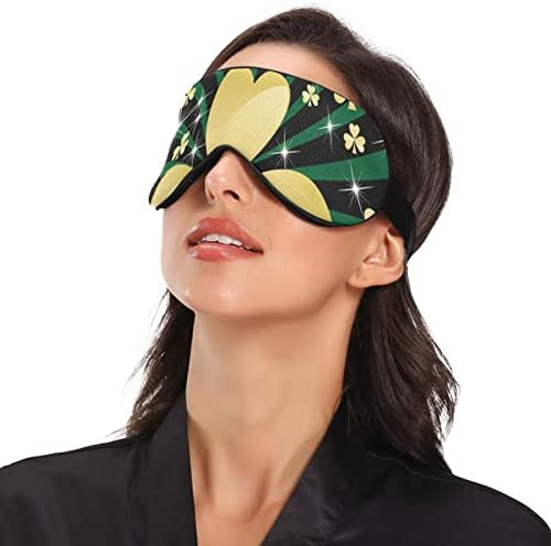 Unisex Sleep Mask Eye Eye Green-Rays-Golden-ShamRock Night Sleep