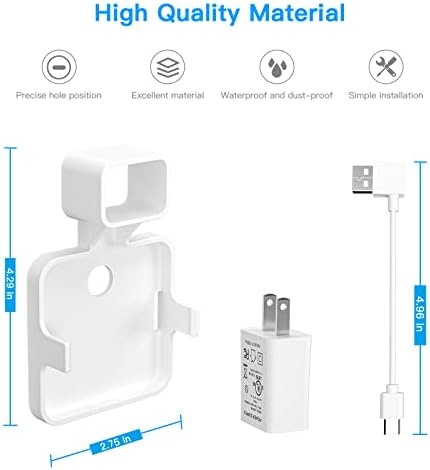 Излез за wallидот за излез за SwitchBot Hub Mini, Swivel AC Излез wallиден приклучок за држач за држач за држач за држач за SwitchBot Mini, без неуредни жици или оштетување на wallидот