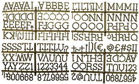 Променливи пластични букви за почувствувана табла со пораки со 190 букви 1 инч