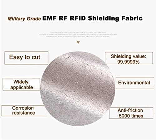 Wzglod Проводен Неткаен Материјал Рфид Анти-Пречки Анти-Зрачење Крпа Електромагнетни Заштитен Мобилен Телефон Сигнал Блокирање