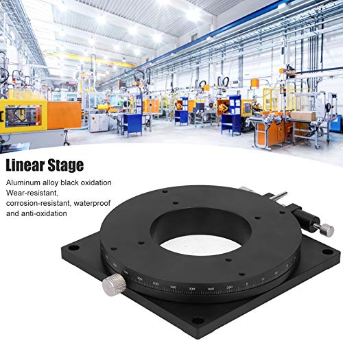 Ротациона Рачна Линеарна Фаза, 200мм Диа Ротациона Лизгачка Платформа, Мозочен Удар 360 Степен, 30ум Концентричност Кастрење Лежиште Подесување