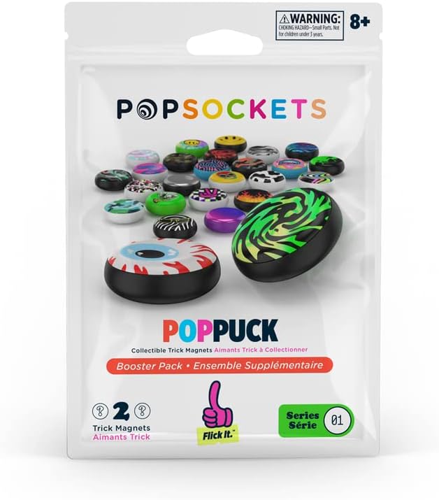 PopSockets Poppuck- Trick Magnet and Fidget Toy- Blue Jar & Poppuck: Trick Magnet and Fidget Toy- Booster Pack
