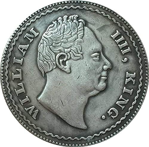 1834 Британска Монета Чиста Бакарна Сребрена Карпа Монети Занаети Колекцијакоин Колекција Комеморативна Монета