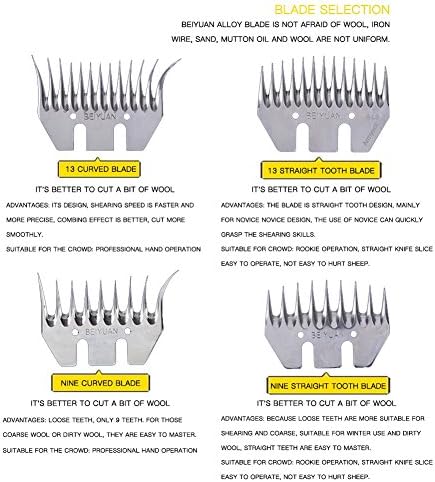 КЕХУАШИНА 9Т БЕИЈУАН Кадрава Коњ Овци Виткање Машина Сечилото Клипер Стрижење Коза Алпака