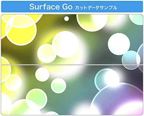 Декларална покривка на igsticker за Microsoft Surface Go/Go 2 Ultra Thin Protective Tode Skins Skins 000454 Bubble Rainbow