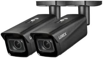 Lorex затворен/отворен 4K Ultra HD Bullet Security Camera со варифокален леќа, 4x оптички зум, отпорен на вандал, мапирање на топлина/луѓе што