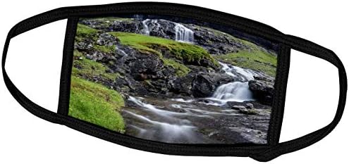 3дроза Данита Делимонт-Водопади-Водопад И Поток Преку Долината Саксун, Фарски Острови. Данска-Маски За Лице