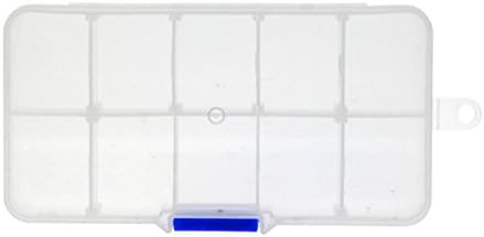 SAIM 10-решетка 5 инчи x 2,5 инчи мала отстранлива прилагодлива чиста пластика на организаторот за складирање на организаторот 10 парчиња