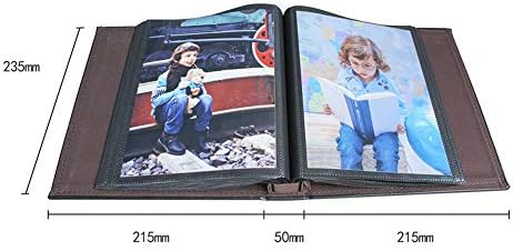 L2F PU Leather Retro Album 100 лист Вметнете 8-инчен A5 Storage Loose-Leave Album P2H6AB