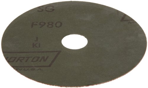 Norton SG Blaze F980 Абразивен диск, поддршка од влакна, керамички алуминиум оксид, нишка од 5/8 -11, дијаметар со 4-1/2, решетка 24