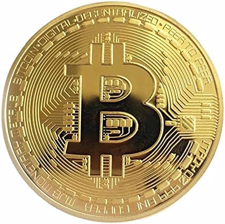 1 креативен сувенир злато-позлатена реплика комеморативна монета монета биткоин физичка колекција Bitcoin физички комеморативен подарок