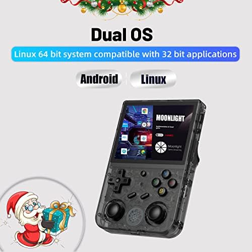 Rg353v Ретро Рачна Игра Со Dual OS Android 11 И Linux, RG353V СО 64g Tf Картичка Претходно Инсталирани 4452 Игри Поддржува 5g WiFi 4.2 Bluetooth Онлајн Борби, Стриминг и HDMI