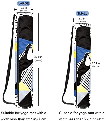 Agгдн Јога Мат Торба, Тукан Птица Вежба Јога Мат Превозникот Целосна Поштенски Јога Мат Носат Торба Со Прилагодливи Лента За Жени Мажи