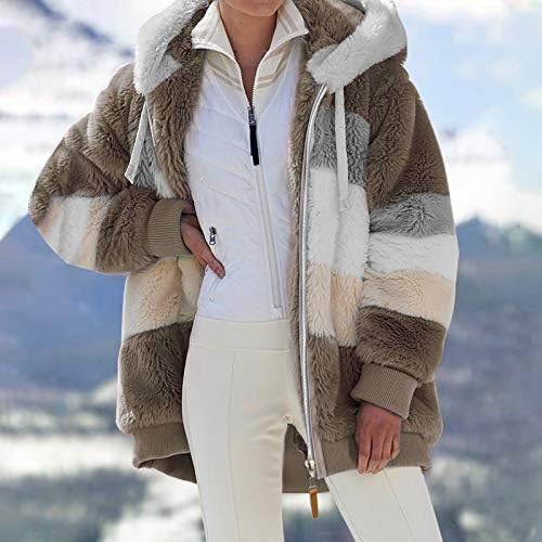 Крзно палта за жени, женски зимски палта, зимски јакни за жени нејасни кардиган со отворено предни палта на отворено со џебови