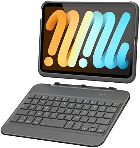 Greenlaw Ipad Mini 6 2021 Случај Со Тастатура, Магнетни Одвојливи, Bluetooth Безжични, Силиконски + Abs Случај, Тип-Ц Тастатура Случај