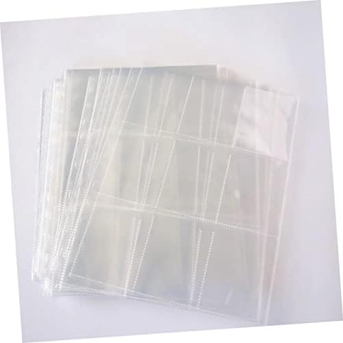 Inoomp 50 листови постави држач за држачи на картички фото -картички ракави јасни ракави фотоалбум фото -врзивно средство за фото