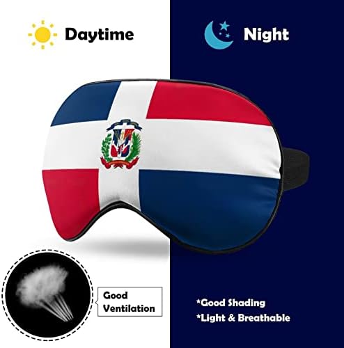 Доминиканска република знаме за спиење маски за затемнување на окото со прилагодлива еластична лента ноќно слепило за жени мажи за јога патувања