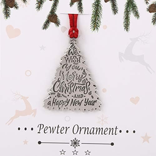 Topadorn Christmas Solid Puwter Божиќни украси и празнични декоративни висечки украси новогодишна елка.