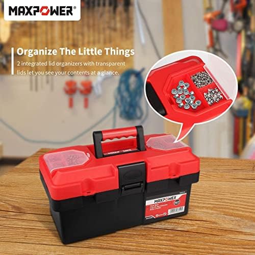 MaxPower Plastic Tool Box 14 и прилагодлив сет на клуч за пливање