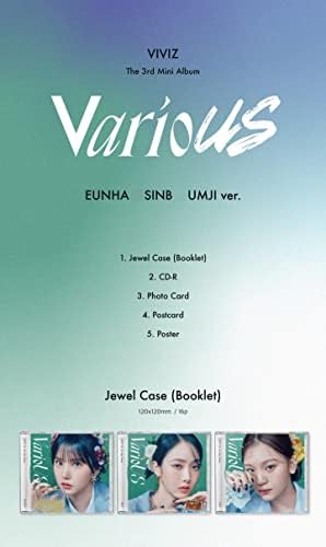 Viviz разни 3 -ти мини албум кутија за накит ЦД+POB+брошура+фото -картичка+разгледница+следење)