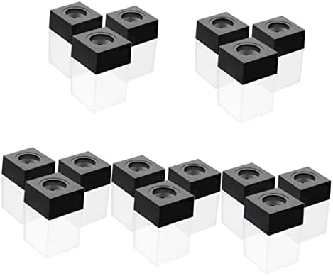 Operitacx 15 парчиња хартија клип за складирање корпа пластична хартија клип магнетно црно